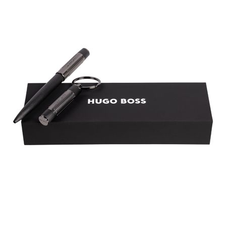 Gadżet reklamowy - Zestaw upominkowy HUGO BOSS długopis i brelok - HAK306A + HSV3064A