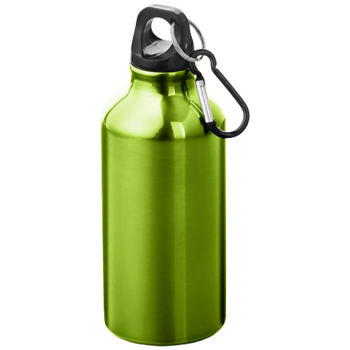 Gadżet reklamowy - Aluminiowa butelka na wodę Oregon z karabińczykiem o pojemności 400 ml