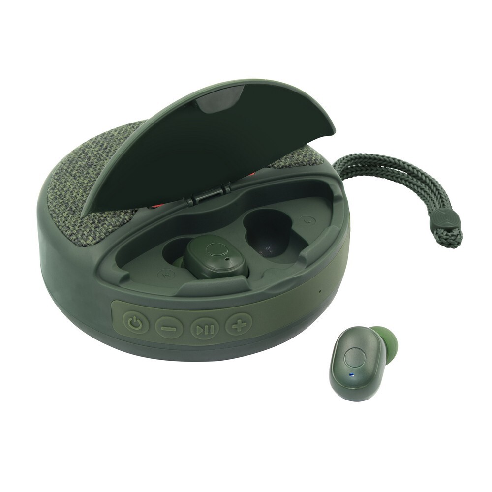 Gadżet reklamowy - Głośnik bezprzewodowy 5W Air Gifts, radio, bezprzewodowe słuchawki douszne | Caleb
