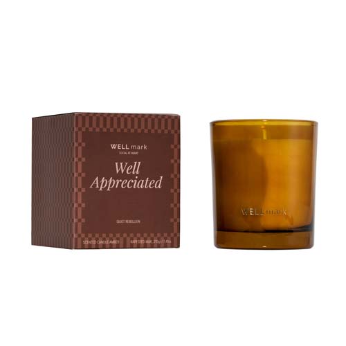 Wellmark Quiet Rebellion - świeca zapachowa, 210 g Bordowy 12644222 
