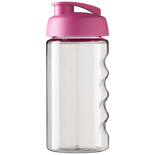 Bidon H2O Bop® o pojemności 500 ml z wieczkiem zaciskowym Przezroczysty-Różowy 21005008 (2)