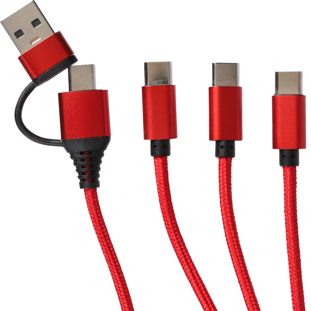 Kabel do ładowania 6 w 1 Czerwony VB331-05 (7)