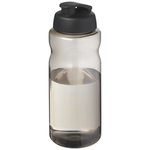H2O Active® Eco Big Base bidon z wieczkiem zaciskowym o pojemności 1 litra Węgiel drzewny-Czarny 21017884 
