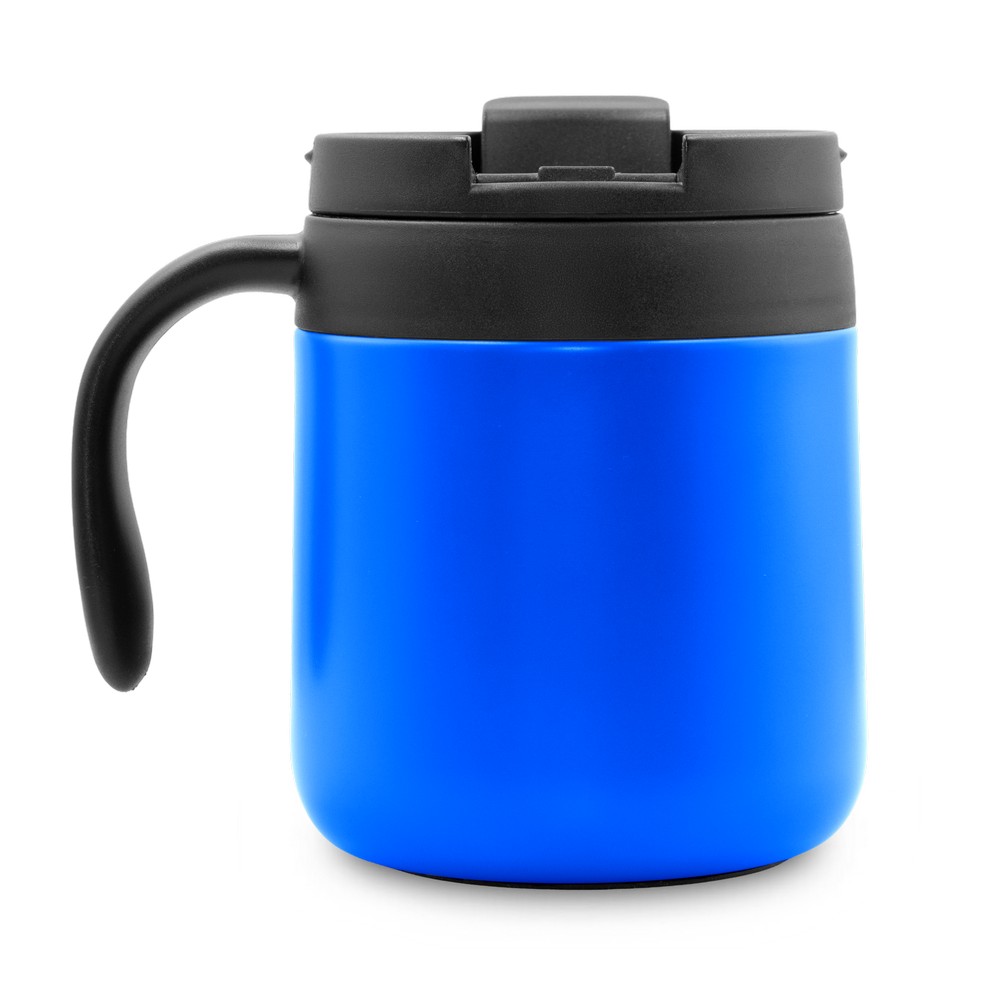 Kubek termiczny 400 ml z rączką | Wyatt Niebieski V4838-11 (3)