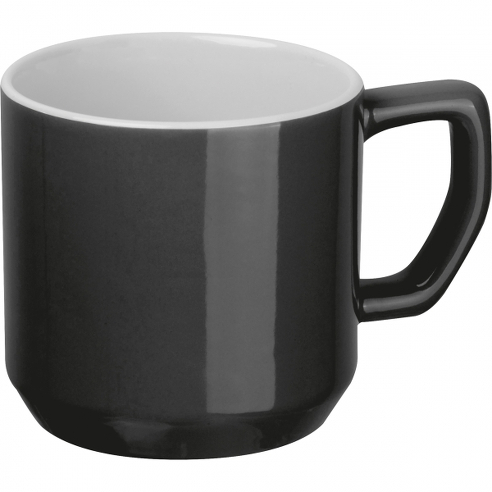 Kubek ceramiczny KYIV 330 ml Czarny 544903 