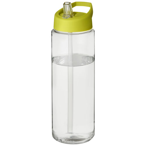 Bidon H2O Vibe o pojemności 850 ml z wieczkiem z dzióbkiem Przezroczysty-Limonkowy 21009611 
