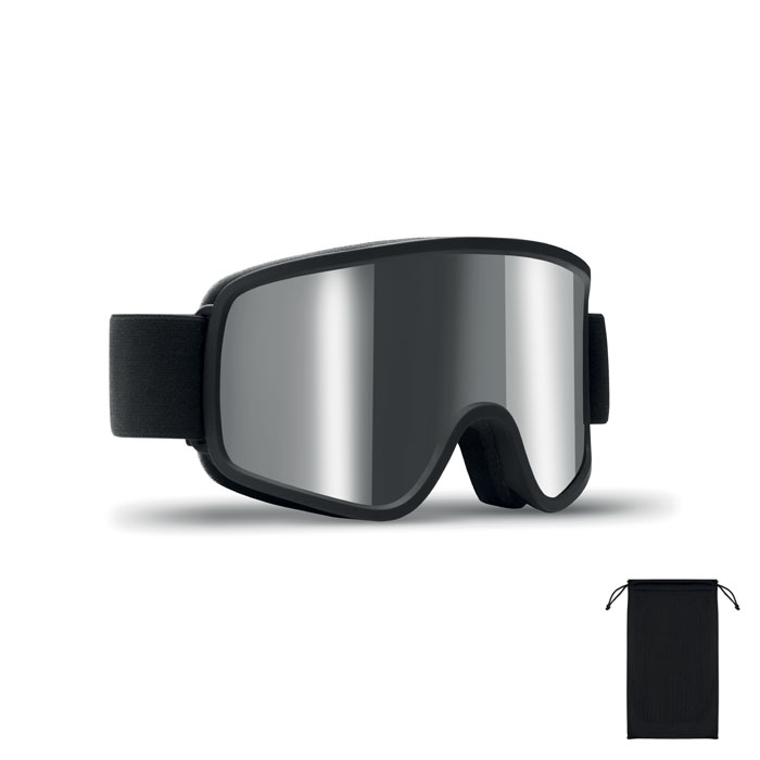 Gogle narciarskie UV400 Srebrny Blyszczacy MO3194-17 