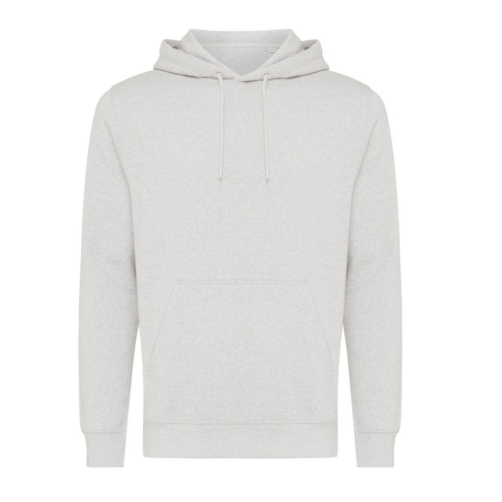 Lekka bluza z kapturem Iqoniq Rila, bawełna z recyklingu Szary T9404.032.4XL 
