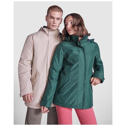 America męska ocieplana kurtka typu parka Czerwony R50724I1 (5)