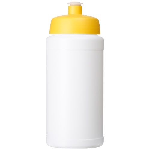 Bidon Baseline® Plus o pojemności 500 ml z wieczkiem sportowym Biały-Żółty 21068810 (2)