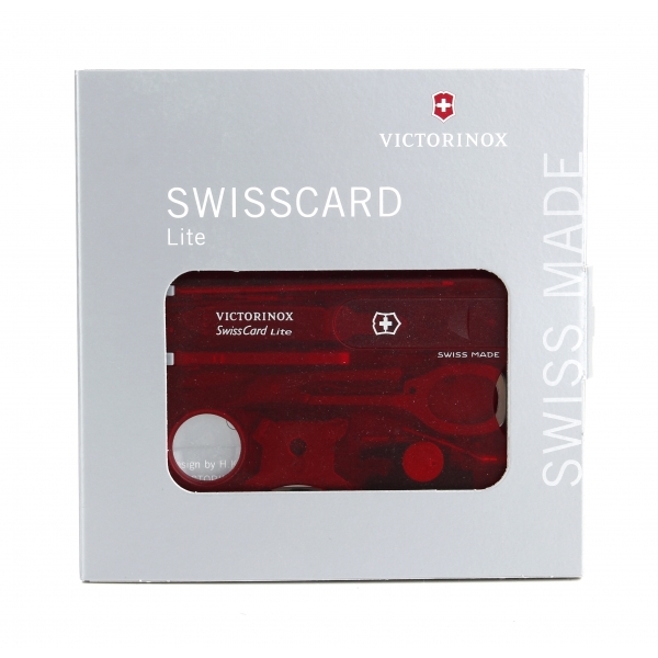 Gadżet reklamowy - SwissCard Lite czarny transparentny