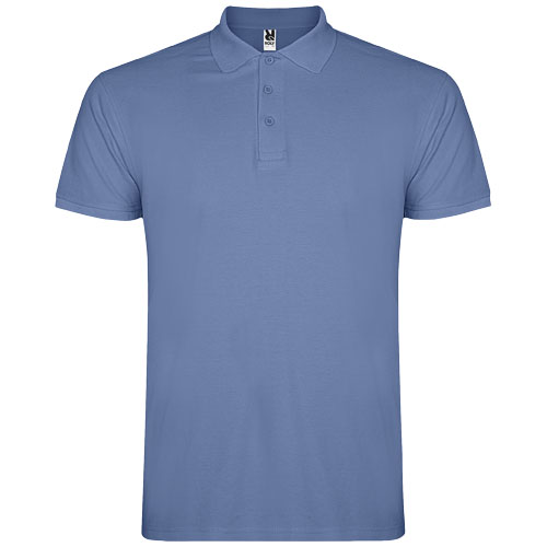 Star koszulka męska polo z krótkim rękawem Riviera Blue R66381V5 