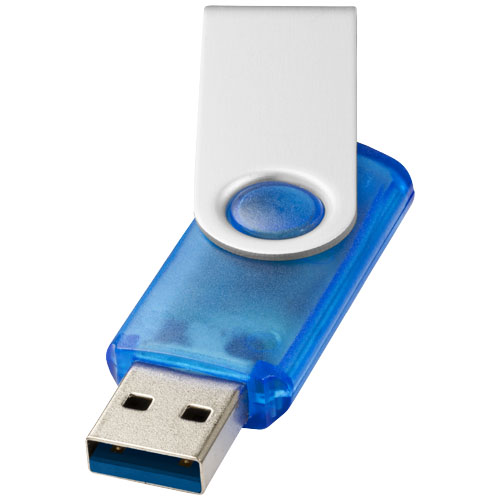 Rotate pendrive wyposażony w interfejs USB 3.0, półprzezroczysty Niebieski 1Z51093K 