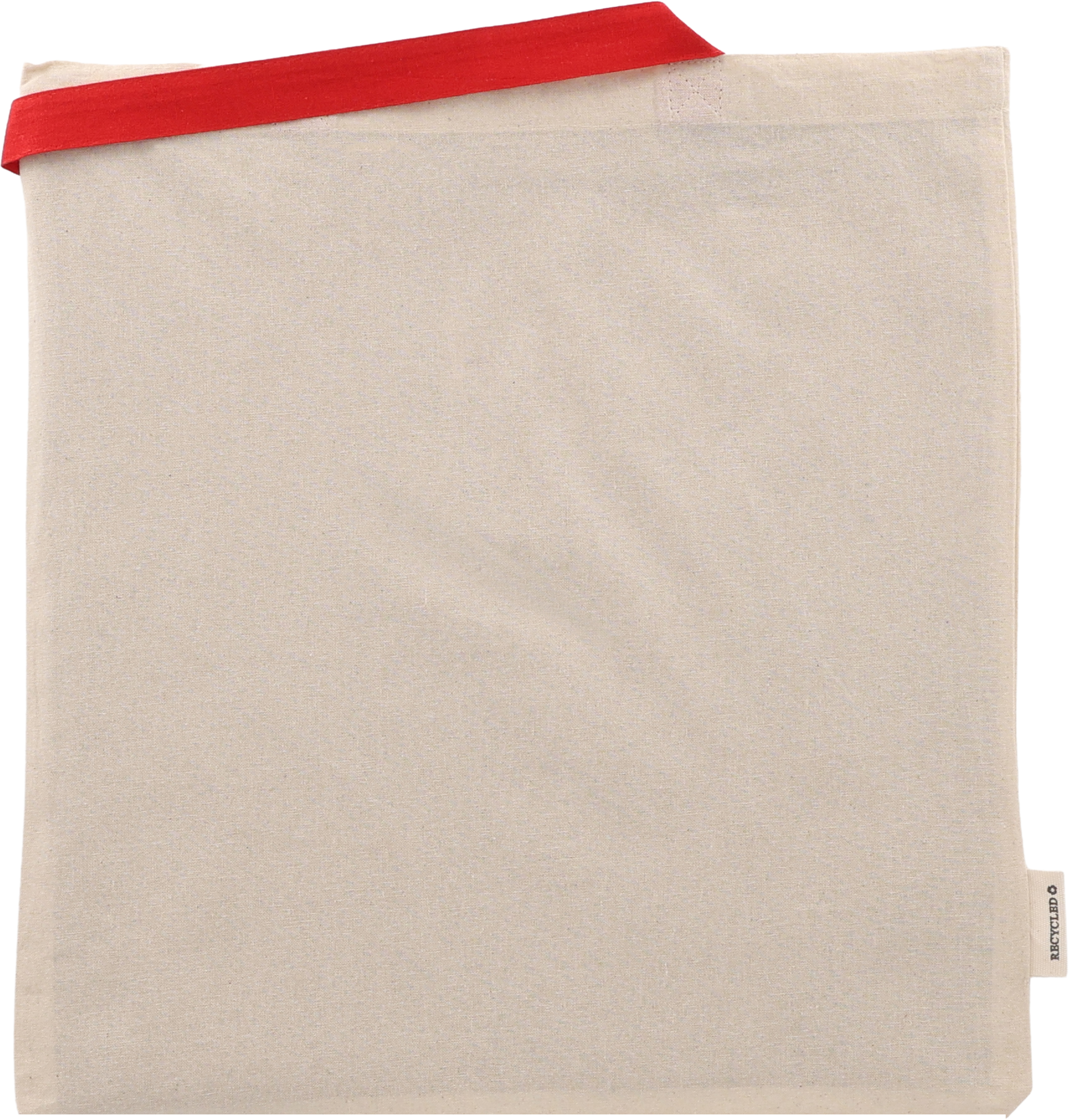 Torba bawełniana z długimi uszami, z recyklingu 140g/m2 CAMBRIDGE Czerwony 545405 (3)