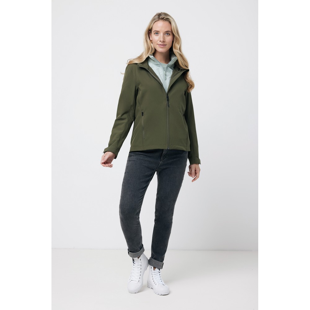 Damska kurtka softshell Iqoniq Makalu AWARE™ Khaki T4700.020.L (5)