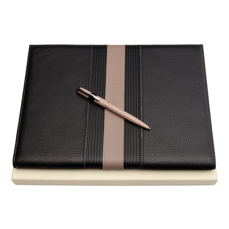 Gadżet reklamowy - Zestaw upominkowy Cerruti 1881 teczka i długopis - NDF406X + NSC3284X