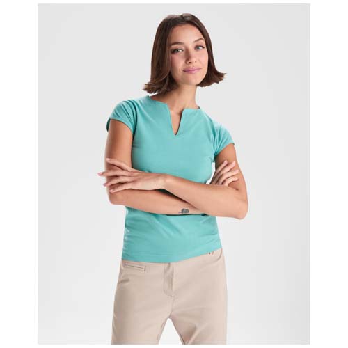 Belice koszulka damska z krótkim rękawem Mist Green R65325Q5 (4)