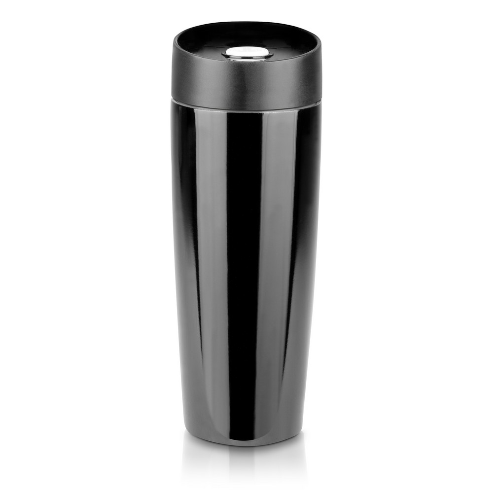 Kubek termiczny 375 ml Air Gifts | Lottie Czarny V4992-03 