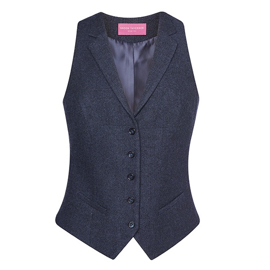 Kamizelka Damska Welniana z Teflonem Navy H-B BR2310-478437 
