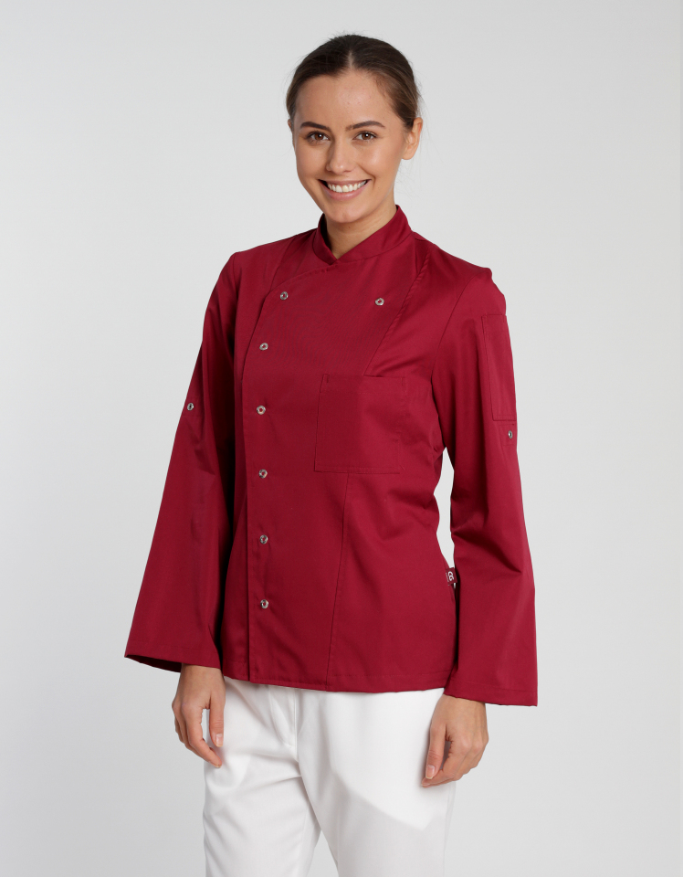 Bluza Kucharska Damska Slim Poliester Bawełna Cherry CGW3105-487841 (1)