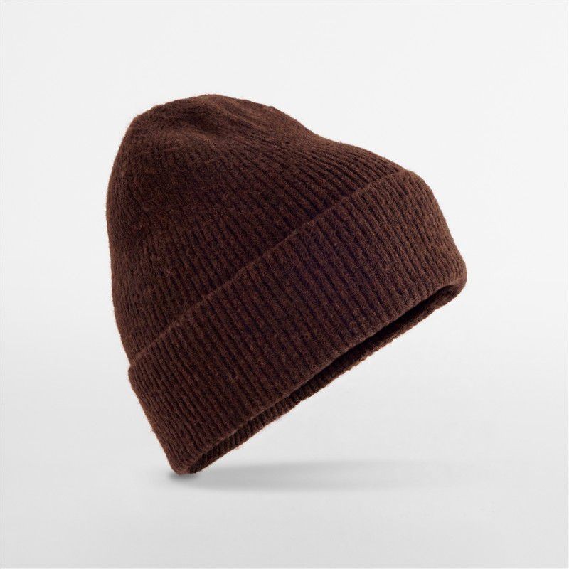 Czapka dzianinowa z domieszką wełny Brown Marl CB388-1398316 (1)