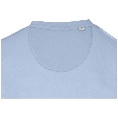 Jasper organiczna bluza unisex z recyklingu o gramaturze 280 g/m² z okrągłym dekoltem i certyfikatem OCS Niebieski mgła 3956150A (4)