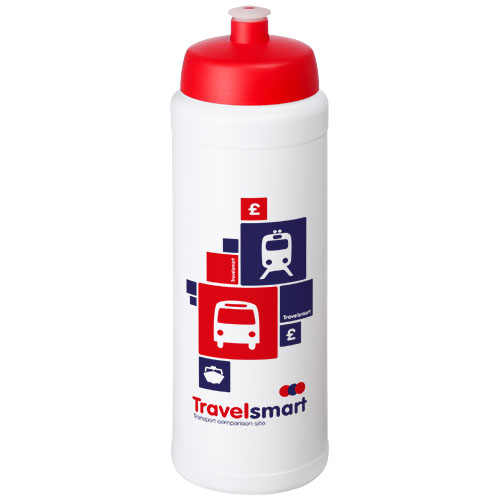 Bidon Baseline® Plus o pojemności 750 ml ze sportowym wieczkiem i uchwytem Biały-Czerwony 21068903 (1)