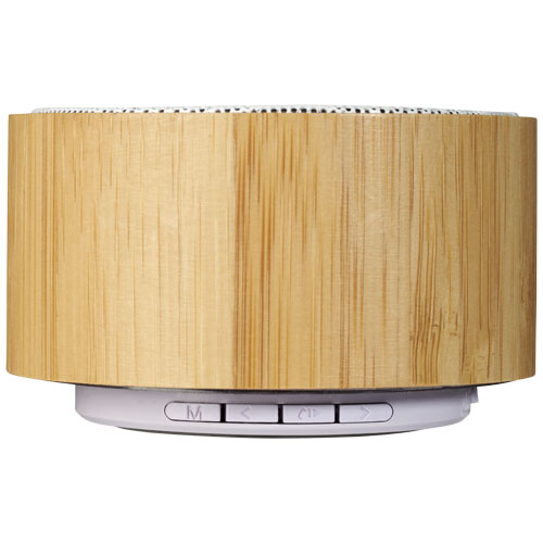 Bambusowy głośnik Cosmos z funkcją Bluetooth® Naturalny-Biały 12410001 (1)
