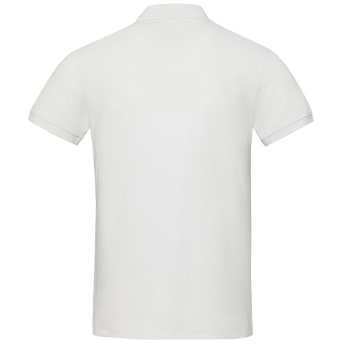 Emerald koszulka polo unisex z recyklingu z krótkim rękawem Biały 37539019 (3)