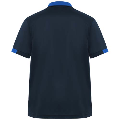 Samurai 160 g/m2 antybakteryjna koszulka polo unisex z krótkim rękawem  Granatowy-Królewski niebieski R8410E31 (2)