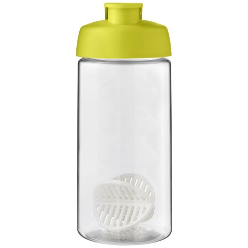 Shaker H2O Active Bop o pojemności 500ml Limonkowy-Przezroczysty 21070463 (2)