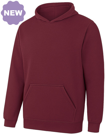 Bluza z Kapturem Bawełna Organiczna Bordeaux SW200-999109 (1)
