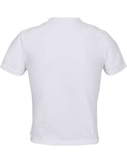 Koszulka Damska Krotka Dopasowana Bawełna Organiczna White L04811-996338 (3)