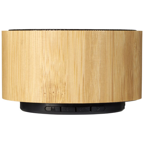 Bambusowy głośnik Cosmos z funkcją Bluetooth® Naturalny-Czarny 12410000 (1)