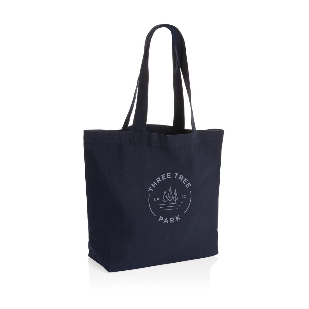 Torba na zakupy AWARE™, bawełna z recyklingu Niebieski P762.965 (3)