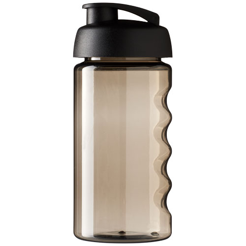 Bidon H2O Bop® o pojemności 500 ml z wieczkiem zaciskowym Węgiel drzewny-Czarny 21005015 (2)