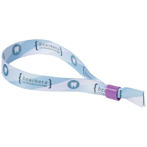 El / Bransoletka sublimacyjna z plastikowym klipsem Fioletowy 1PL01405 