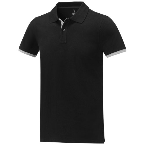 Męska koszulka polo duotone Morgan z krótkim rękawem Czarny 38110906 