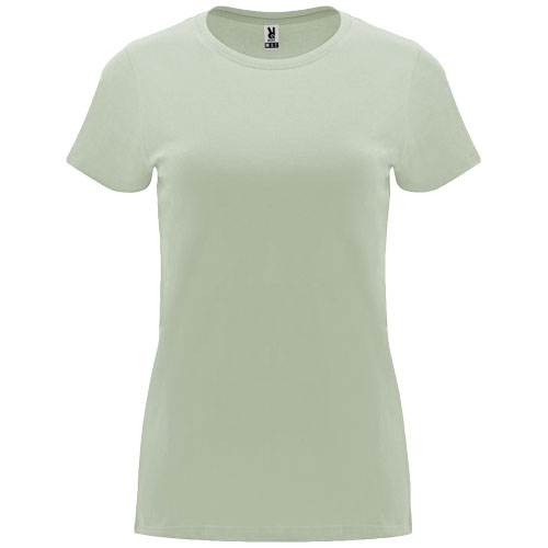 Capri koszulka damska z krótkim rękawem Mist Green R66835Q5 