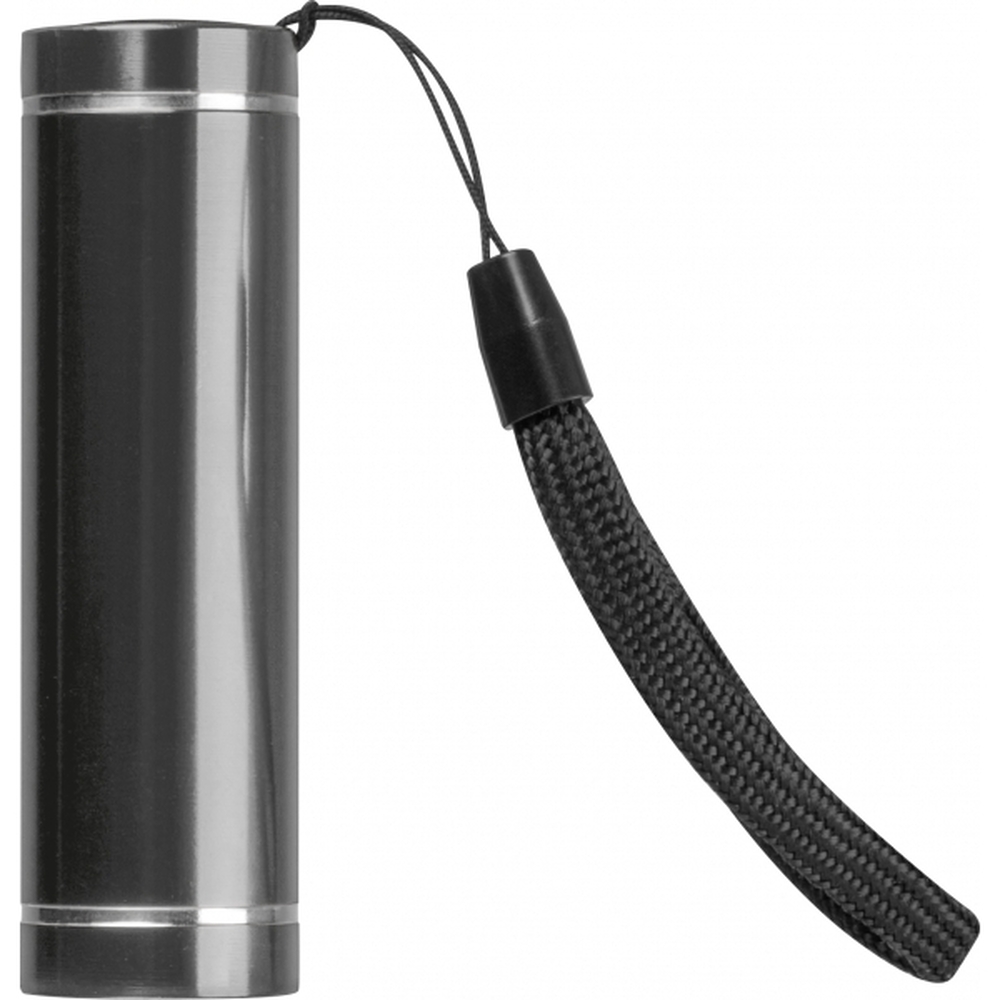 Latarka z aluminium z recyklingu UTRECHT Ciemnoszary 410477 (2)