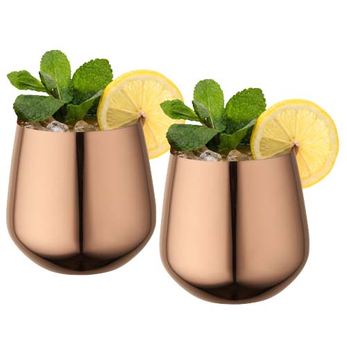 Zestaw kubków ze stali nierdzewnej Cascade o pojemności 540 ml Różowe złoto 12636740 (3)