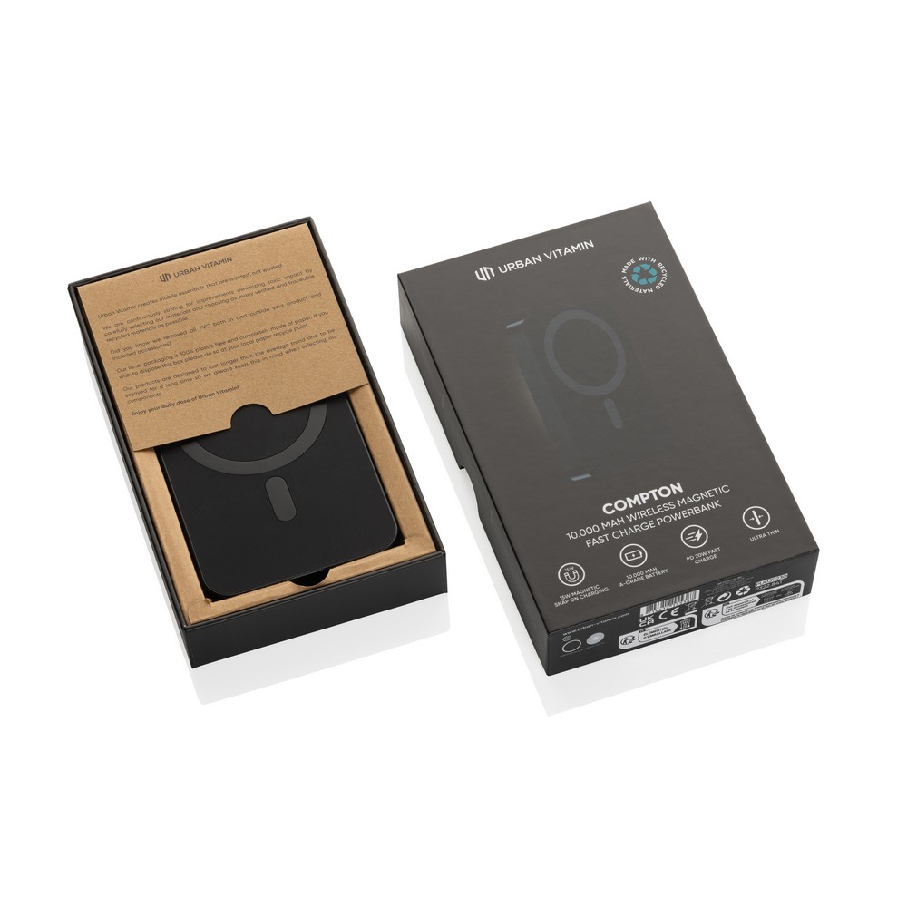 Power bank 10000 mAh Urban Vitamin Compton, RABS Czarny P322.841 (14)