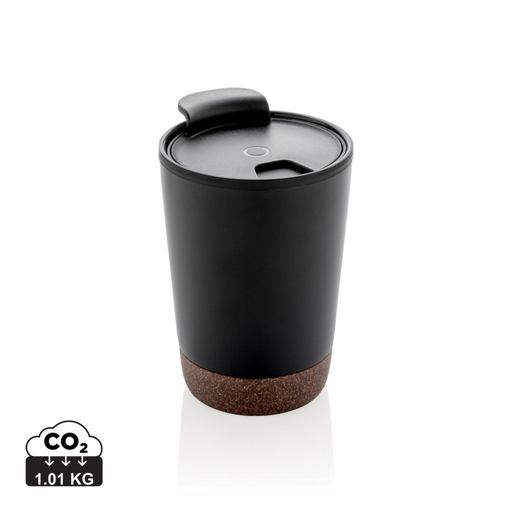 Kubek termiczny 300 ml, PP z recyklingu Czarny P435.071 (12)
