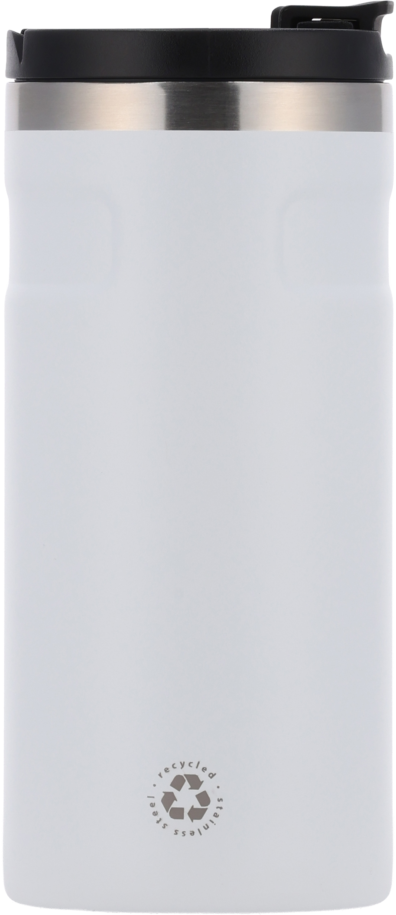 Kubek termiczny ze stali z recyklingu 450 ml SILVIO Biały 8536506 (2)