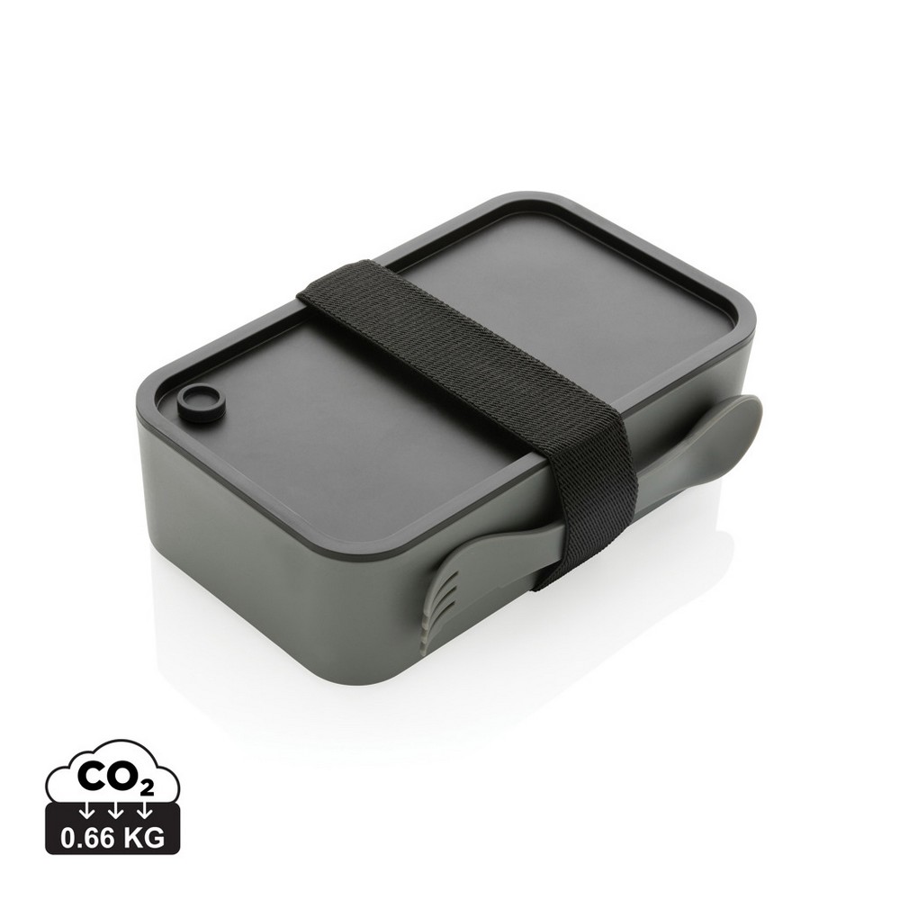 Pudełko śniadaniowe 1,2 L RPP, łyżkowidelec Szary P269.052 (11)