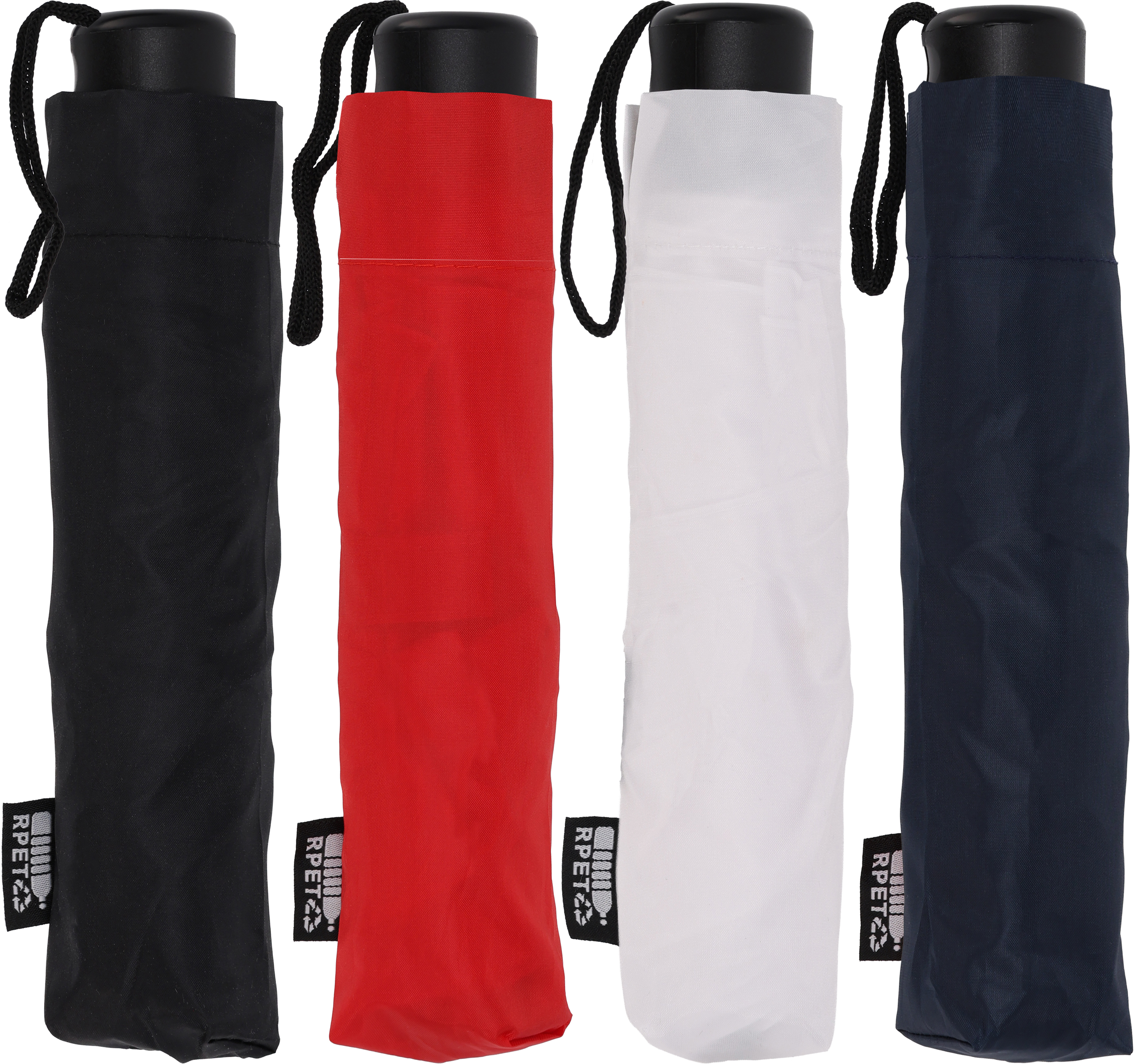 Parasol manualny rPET Ø98 cm NORTHAMPTON Czerwony 433605 (4)