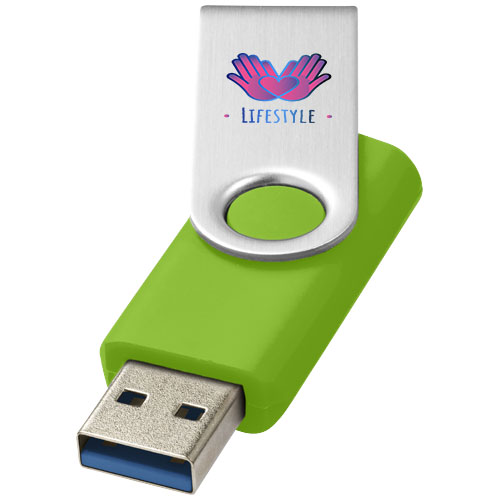 Rotate-basic pendrive wyposażony w interfejs USB 3.0 Limonkowy 1Z50663K (1)