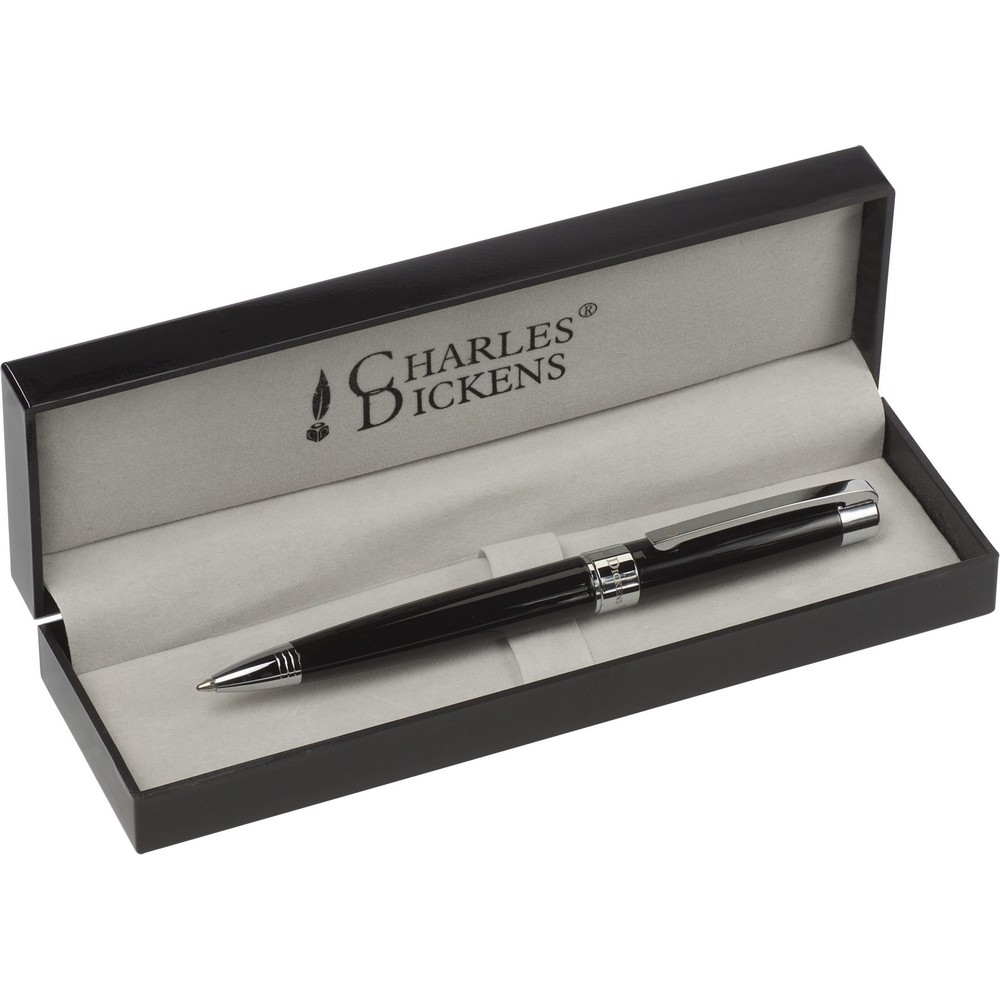 Długopis Charles Dickens® w pudełku Czarny V1416-03 