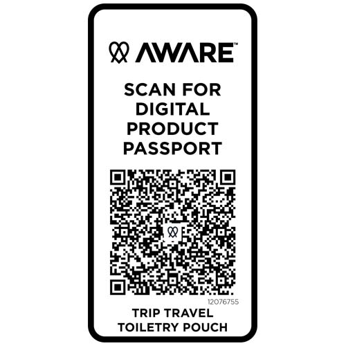 Trip Aware™, kosmetyczka podróżna wykonana z materiałów z recyklingu, 2 l Szaroniebieski 12076755 (4)