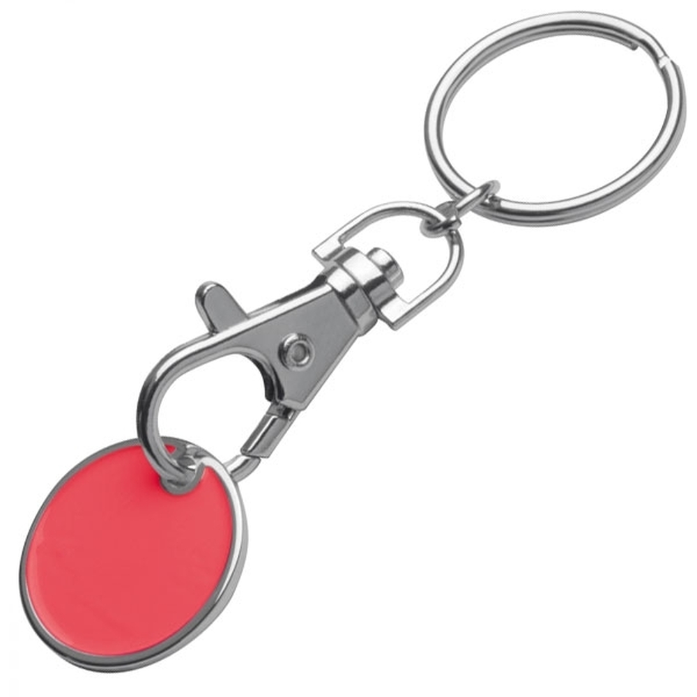 Brelok metalowy z żetonem ARRAS Czerwony 047705 